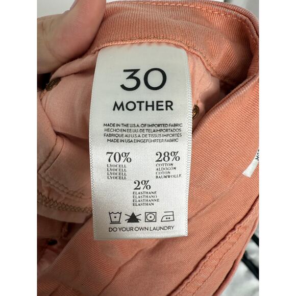 MOTHER Women's Skinny Jeans in Coral Never Worn - Picture 4 of 10